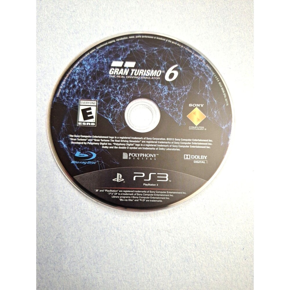 Gran Turismo 6 Limited Edition 15th Anniversary PS3 Japan Import DISC ONLY